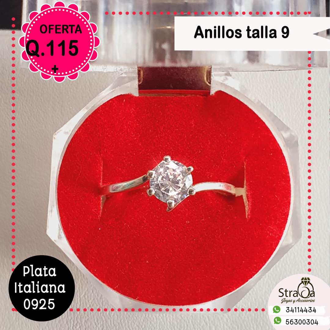 Anillo Plata Italiana 925