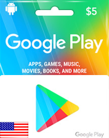 Google Play USD 5 Gift Card US